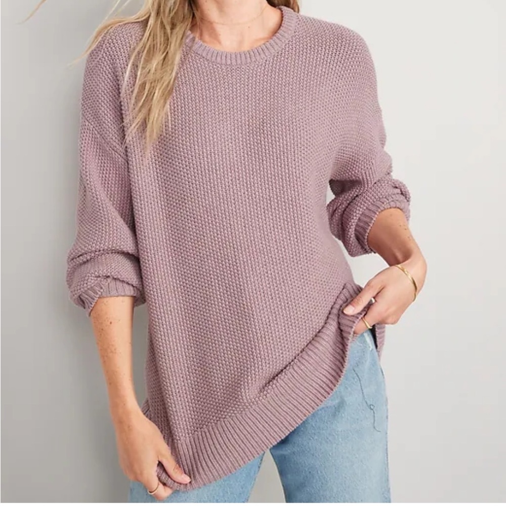 Old Navy Textured Knit Sweater Lavendar Extra Small